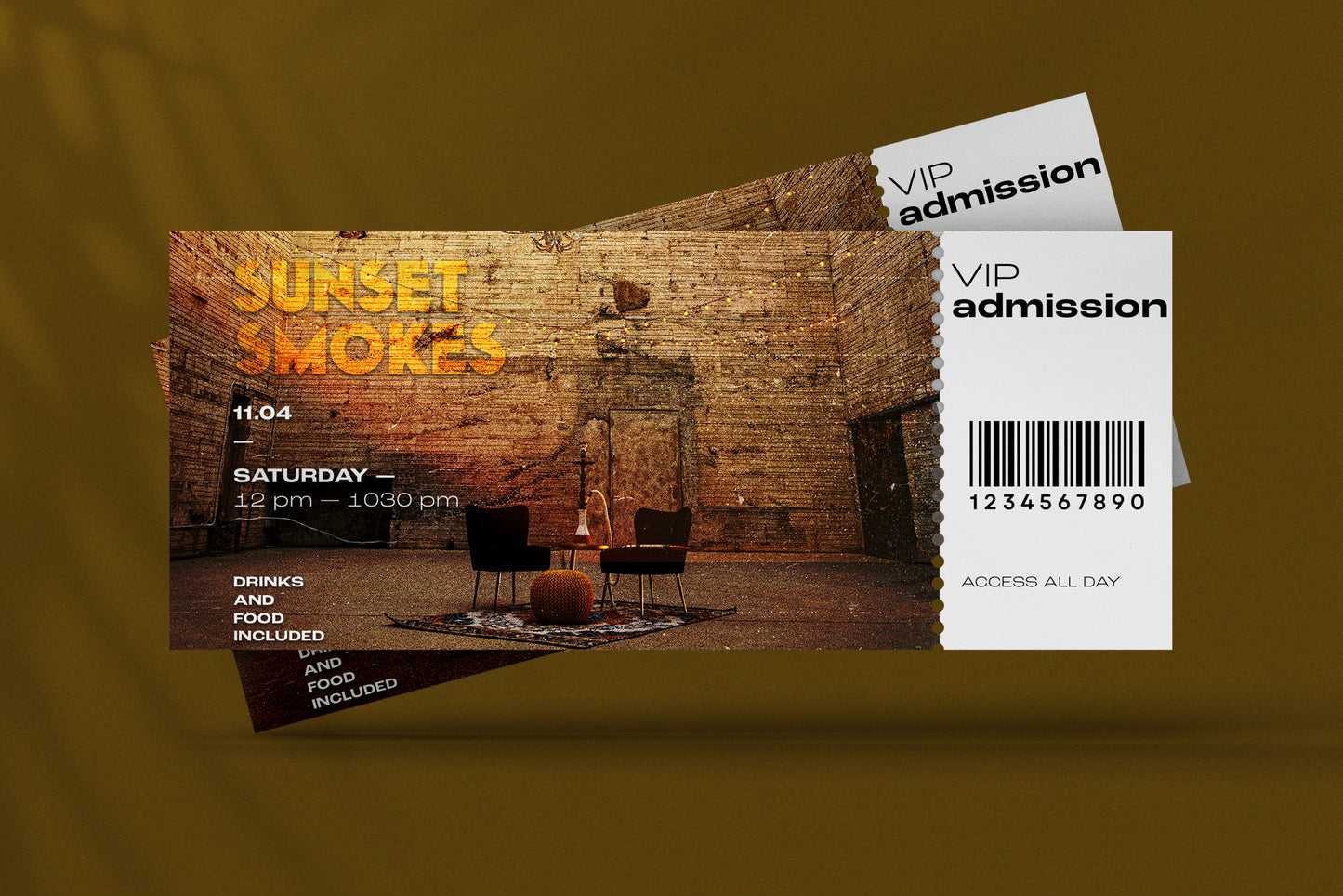 Sunset Smokes Ticket